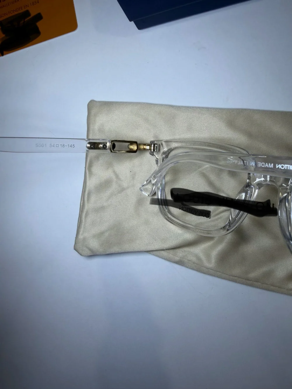 Clear/Gold Woman’s Eyeglasses with Case